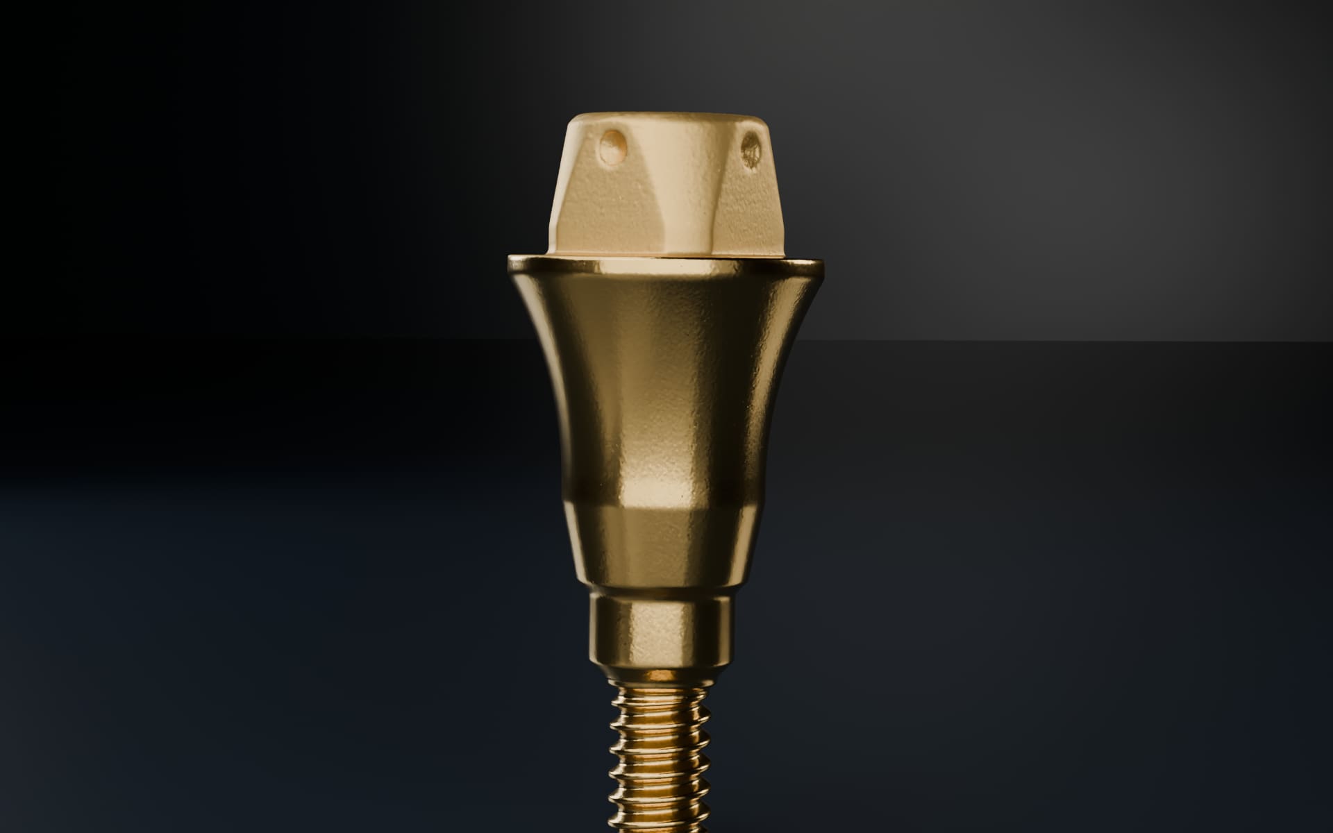 Side profile of the concave emergence shoulder