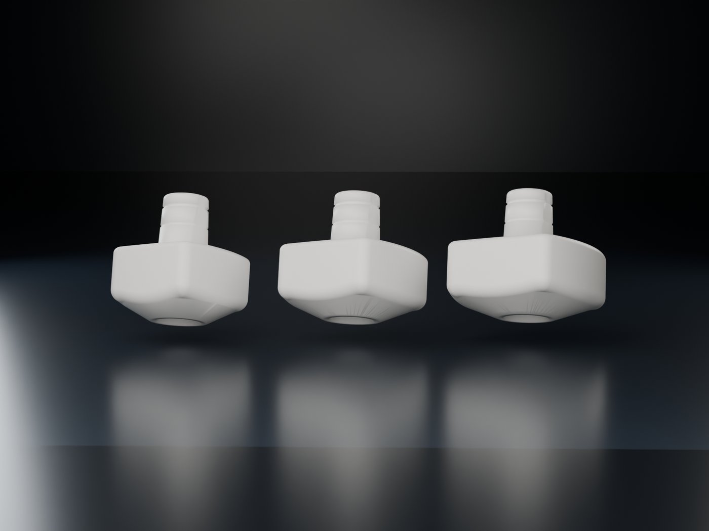 Lower molar healers in three sizes