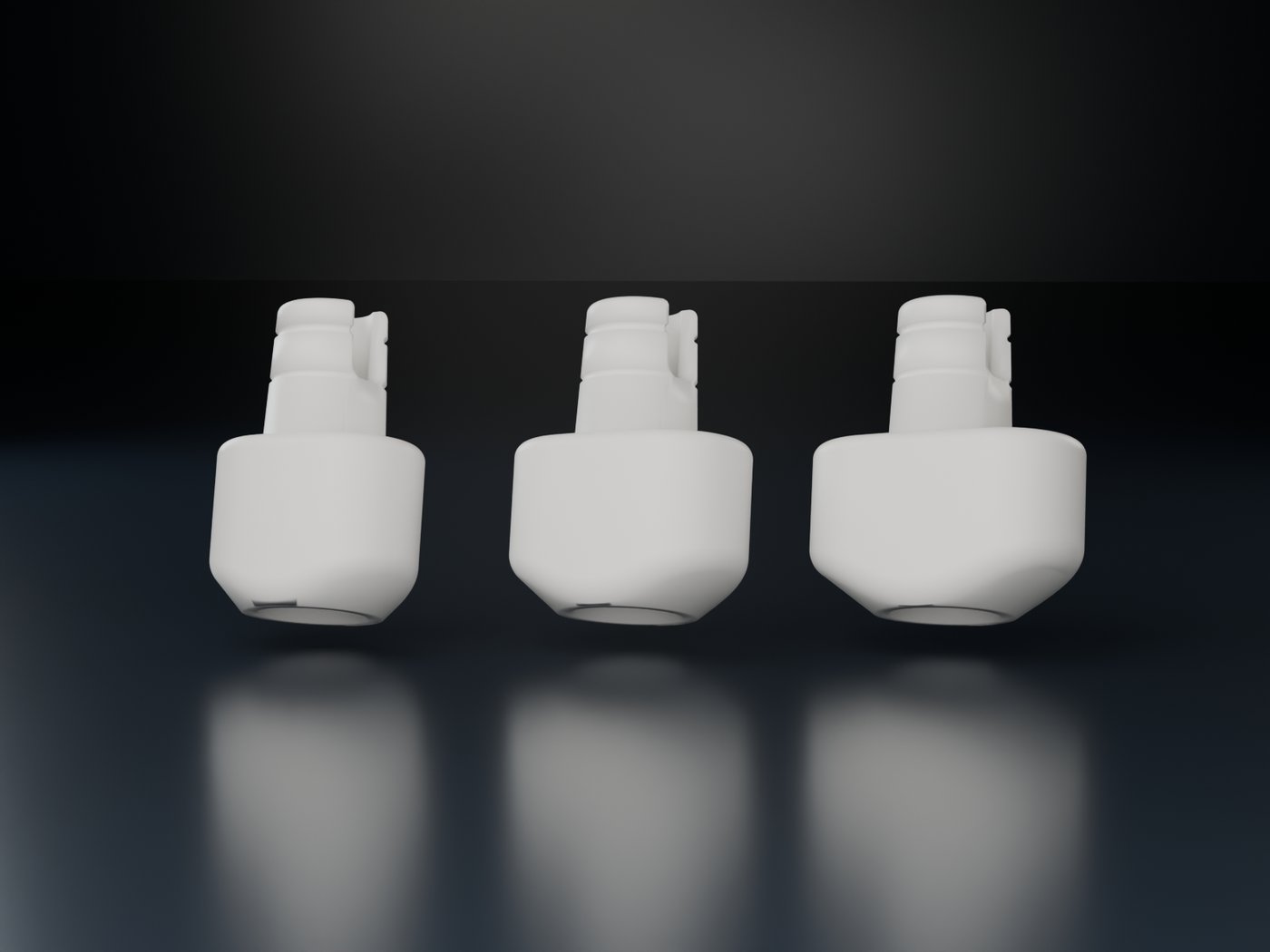 Premolar healers in three sizes